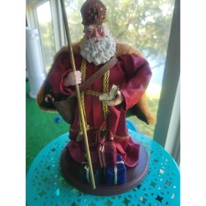 Vtg SANTAS FROM AROUND THE WORLD AMSTERDAM SANTA 1995 LORD & TAYLOR 12" tall